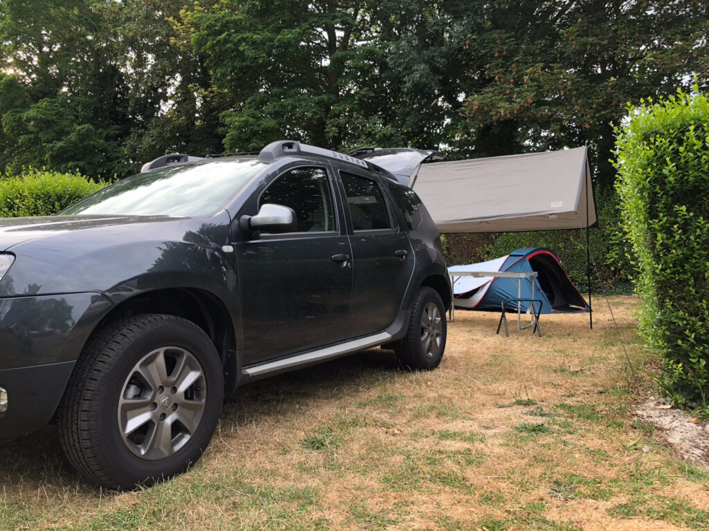 Camp auf dem Campingplatz Le-Mont-Saint-Michel