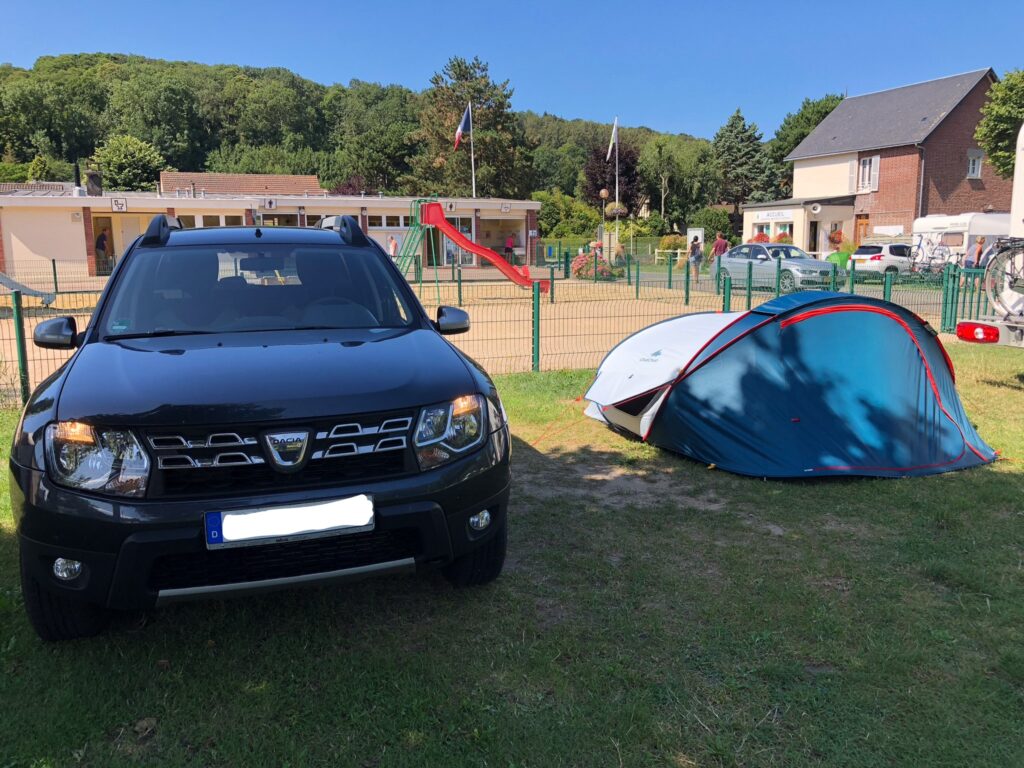 Camp auf dem Campingplatz Camping Etretat