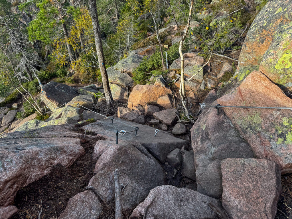 Slåttdalsberget Abstieg