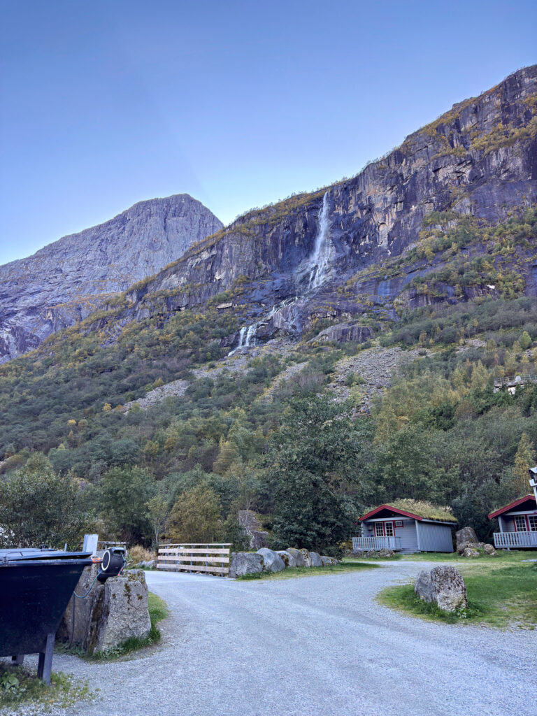 Volefossen vom Campingplatz aus