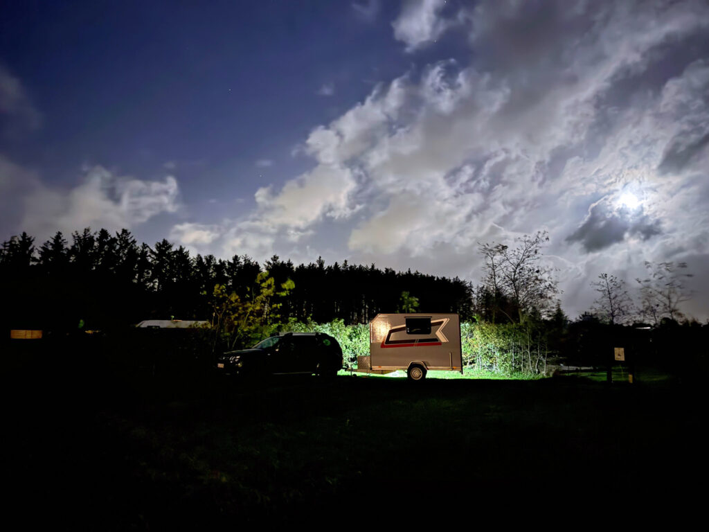 Abends auf dem Tornby Strand Camping, Hirtshals, DK