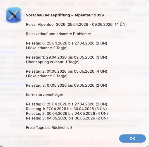 Beispiel der Plausibilitätsprüfung